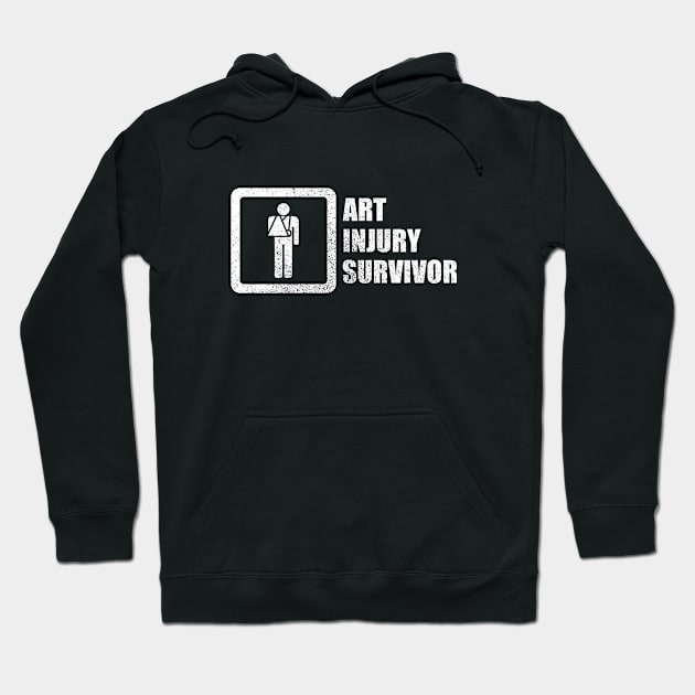 Art Injury Survivor Hoodie by GloopTrekker